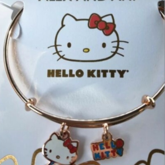 Alex and Ani Jewelry - Alex and Ani Rose Gold Hello Kitty Bangle
